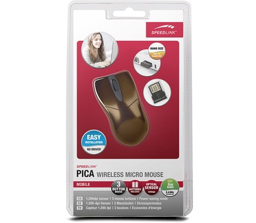 Speedlink PICA Micro Mouse (Brown)