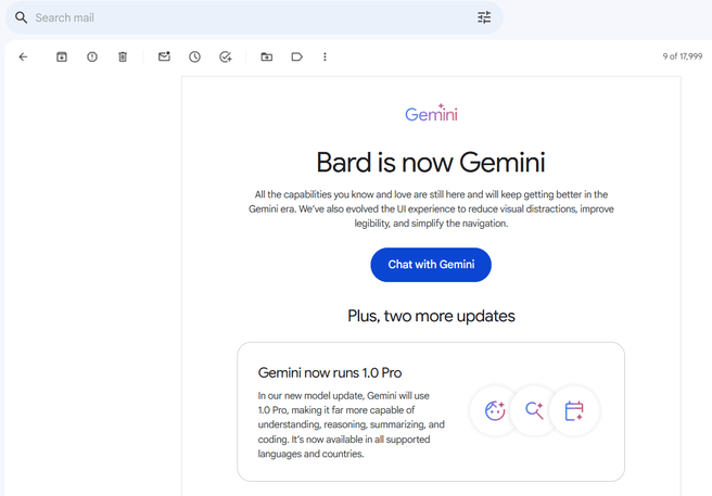 Gmail: ken je Gemini?
