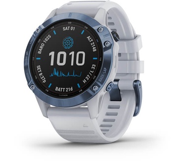 Garmin fēnix 6 Pro Solar Blauw (Wit)
