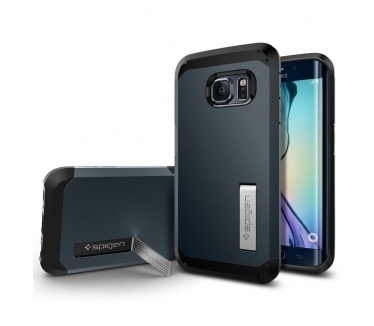 Spigen Tough Armor Samsung Galaxy S6 edge Case - SGP11429 - Metal Slate