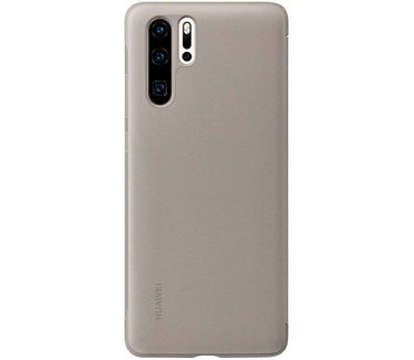 Huawei view flip cover - Khaki - voor P30 Pro