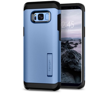 Spigen Samsung Galaxy S8 Plus Hoesje Tough Armor  Blauw