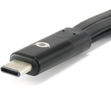 Conceptronic HUBBIES USB 3.1 Type-C to 1-Port USB 3.0 + 2-Port USB 2.0 Cable Hub, black