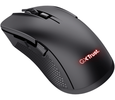 Trust Gaming GXT 923 Ybar Oplaadbare Draadloze Gamingmuis, 200-7200 DPI, Lagere Latentie 2.4GHz, 50 Uren Batterijduur, 69% Gerecycled Plastic, Gaming Mouse RGB voor Laptop, PC, Windows – Zwart