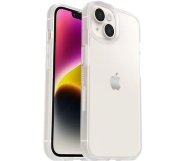 Otterbox OtterBox React-hoesje voor iPhone 14 Plus, schokbestendig, valbestendig, ultradun, beschermende, getest volgens militaire standaard, Antimicrobieel, Clear (iPhone 14 Plus) Transparant