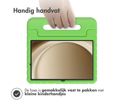 Accezz Kidsproof Backcover met handvat Samsung Galaxy Tab A9 Plus - Groen