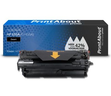 PrintAbout Huismerk HP 655A (CF450A) Toner Zwart