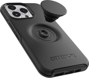 Otterbox OtterBox Otter+Pop Case voor iPhone 14 Pro Max, Schokbestendig, Valbestendig, Beschermhoes met PopSockets PopGrip, 3x getest volgens militaire standaard, Antimicrobieel, Zwart
