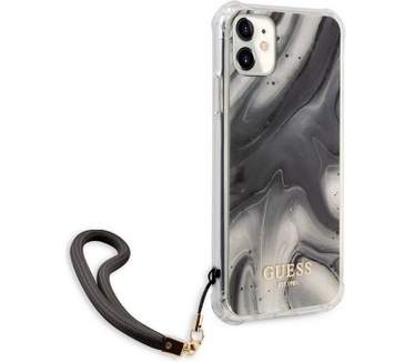 Guess Marble Shockproof Back Case - iPhone 12 Mini (5.4") - Grijs Grijs