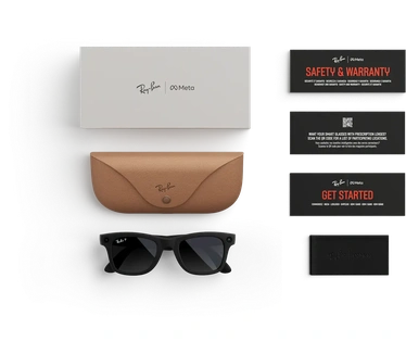 Meta Ray-Ban Meta (Gen 2) Wayfarer, Mat Zwart, Gradiënt Grafiet