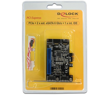 Delock I/O PCI-Express 2x eSATAIII + 1x int. IDE