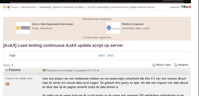Relevante vacatures bij topics