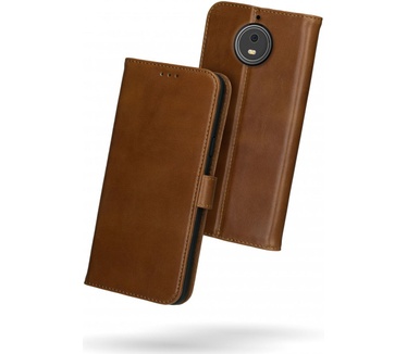 Rosso Deluxe Motorola Moto G5S Hoesje Echt Leer Book Case Bruin (Moto G5S) Bruin
