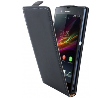 Mobiparts Mobiparts Premium Flip Case Sony Xperia Z Black