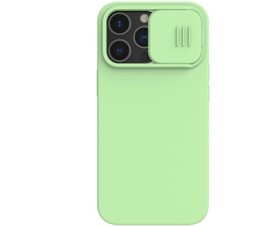 Nillkin CamShield Magnetic Silicone - iPhone 13 Pro (6.1") Groen