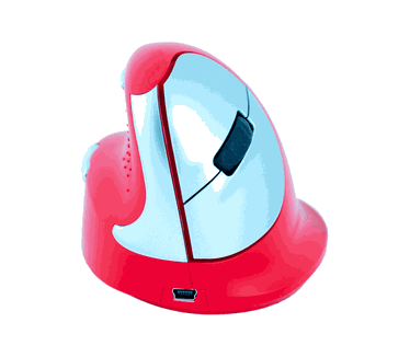 R-Go Tools HE Sport, Ergonomische muis, Medium (165-195mm), Linkshandig, Bluetooth, Rood