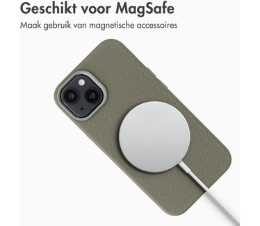 Accezz Mesh Backcover met MagSafe voor de Apple iPhone 14 / 13 - Donkergrijs