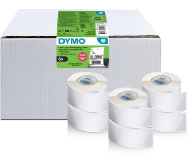 Dymo DYMO originele LabelWriter verzendetiketten, extra groot | 104 mm x 159 mm | 6 met elk 220 labels (1.320 zelfklevende etiketten) | Voor de 4XL/5XL LabelWriter labelprinters | Gemaakt in Europa
