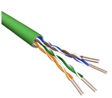 Eeconn Cat.5e U/UTP Kabel, Soepel, AWG24, PVC, Groen, 500m