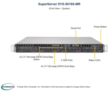 Supermicro SuperServer 5019S-MR
