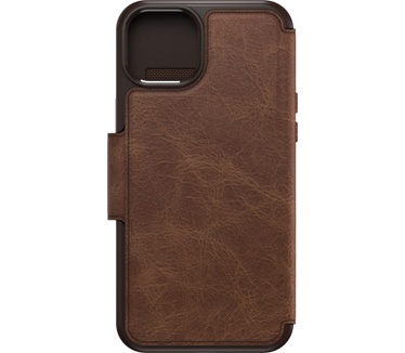 Otterbox Strada Series Folio MagSafe voor iPhone 15 Plus, Espresso (Brown)