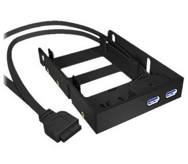 Raidsonic Icy Box ICY Montageraam IcyBox voor 2x 2,5" SSD - 3.5" + 2x USB 3.0