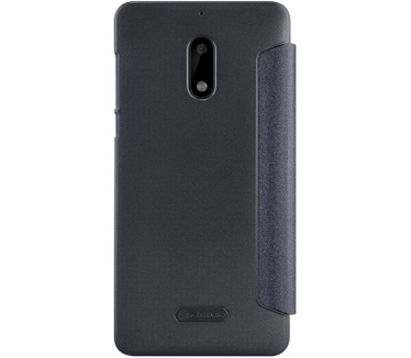 Nillkin New Sparkle S-View Book Case voor Nokia 6 - Zwart Zwart