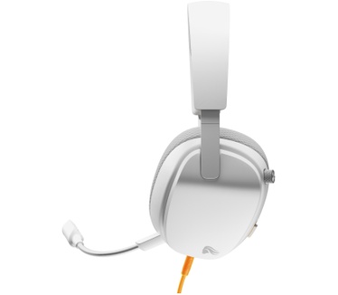 Glorious Glorious GHS Eternal - Stereo gaming headset voor pc, PS5, PS4, Xbox, Switch - Custom-tuned, gekantelde drivers, verstelbare, kristalheldere, afneembare mic, 3,5 mm - Duurzaam, dag/nacht comfort - Wit