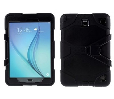 qMust Kids-proof Heavy Duty tablet hoes voor Samsung Galaxy Tab A 8.0 - Zwart