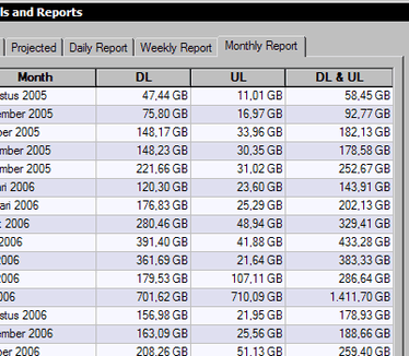 DU Meter 3.50 - monthly report (crop)