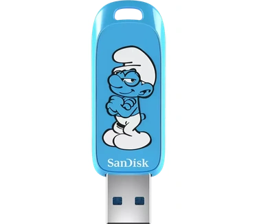 Sandisk Smurfs 64GB Blauw