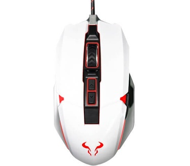 Riotoro Aurox Prism Opt. 10000 DPI RGB Gaming Mouse White