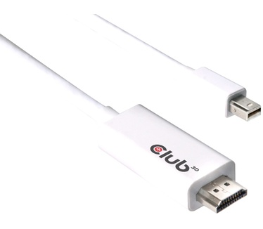Club 3D Mini DisplayPort 1.2 naar HDMI 2.0 - 3 meter Wit