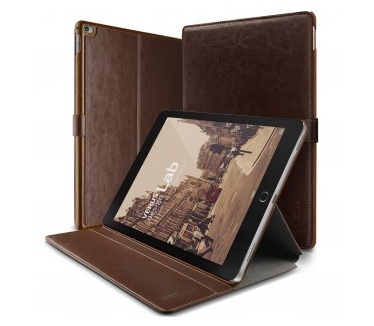 VRS DESIGN Layered Dandy Apple iPad Pro 9.7 leather case - Dark Brown/Brown