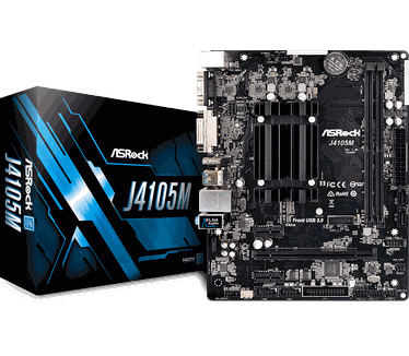 ASRock MB Intel J4105M Gemini Lake M-ATX, 2xD4 2400 USB3 SATA3 (90-MXB6C0-A0UAYZ)
