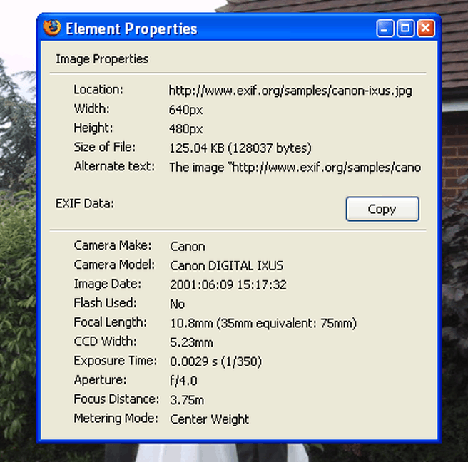 Exif файл. Image with exif data. exif.