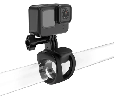 Telesin silicone buisklem met mount voor action camera - Zwart