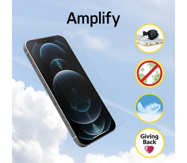 Otterbox Amplify Anti-Microbial Series voor Apple iPhone 12/iPhone 12 Pro, transparant