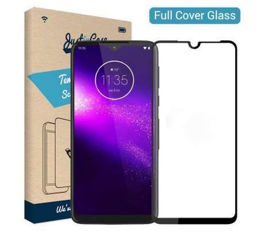 Just in Case Full Cover Tempered Glass Motorola One Macro Zwart