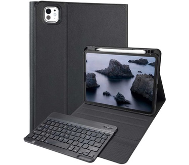 Accezz AZERTY Bluetooth Keyboard Bookcase