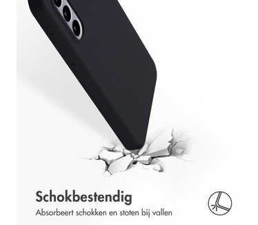 Accezz Liquid Silicone Backcover Samsung Galaxy A56 - Zwart