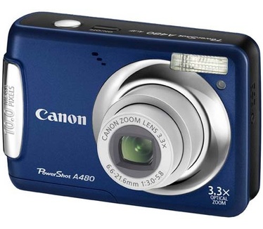 Canon Powershot A480 Blauw