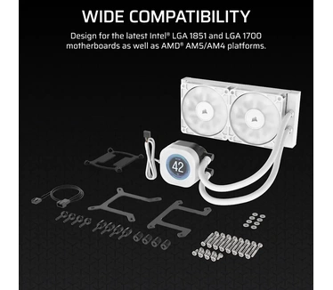 Corsair Nautilus 240 RS LCD White