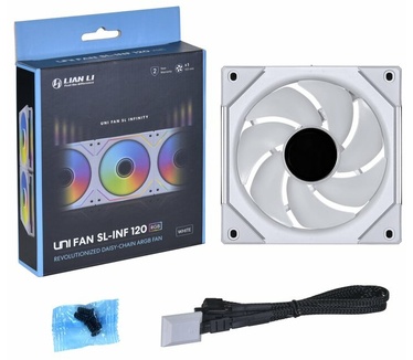 Lian Li UNI FAN SL-INF 120 ARGB PWM, Wit, 120mm