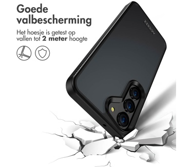 Accezz Rugged Frosted Backcover Samsung Galaxy S23 - Zwart