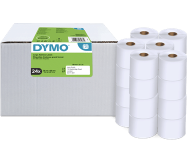 Dymo LW grote adres-etiketten, 36 x 89 mm 24 x 260 stuks