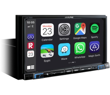 Alpine Electronics iLX-702D Digitale Media Ontvanger 2 DIN, Zwart