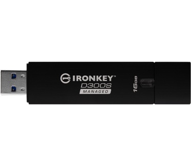 Kingston IronKey D300 Serialized Managed 16GB Zwart