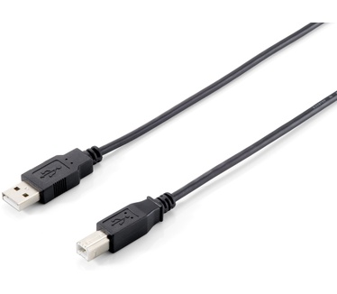 Equip USB 2.0 Typ A to Typ B Cable, 5.0m, Black