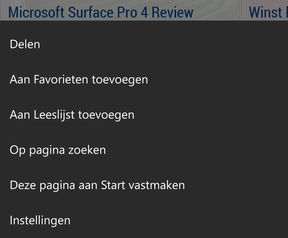 Screenshot Windows 10 mobile